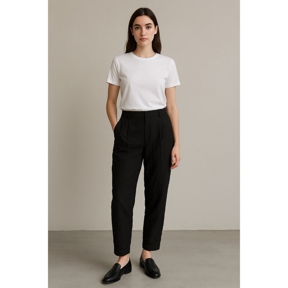 Massimo Dutti Semi Pleated Trousers - Picture 2 of 10